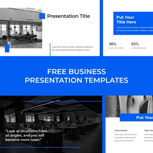 Free Business Presentation Templates 1500 1500 1.
