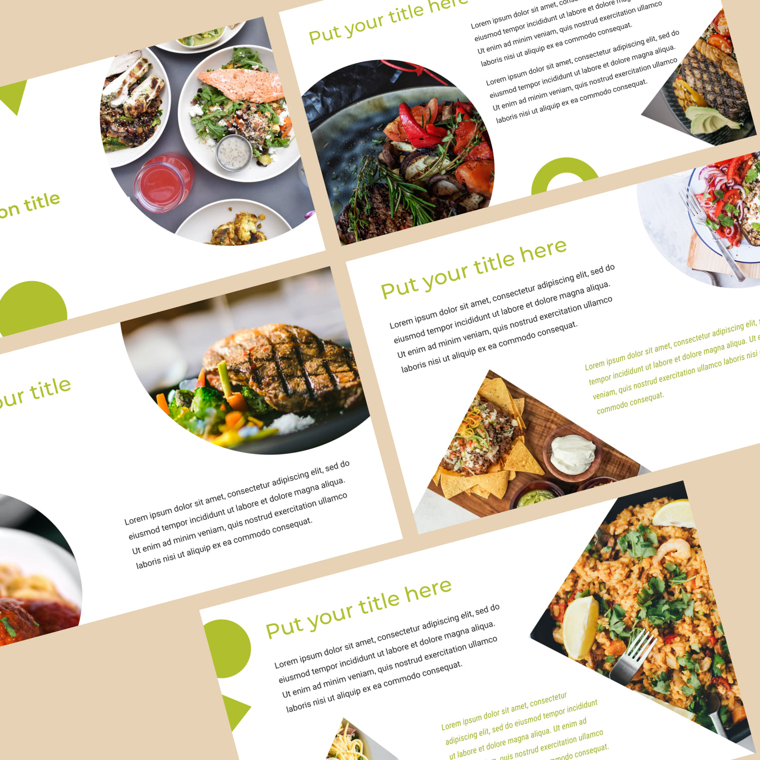 Diner Food Powerpoint Templates Free 1500x1500 2.
