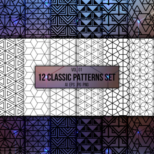 12 Geometric Seamless Patterns Set – MasterBundles