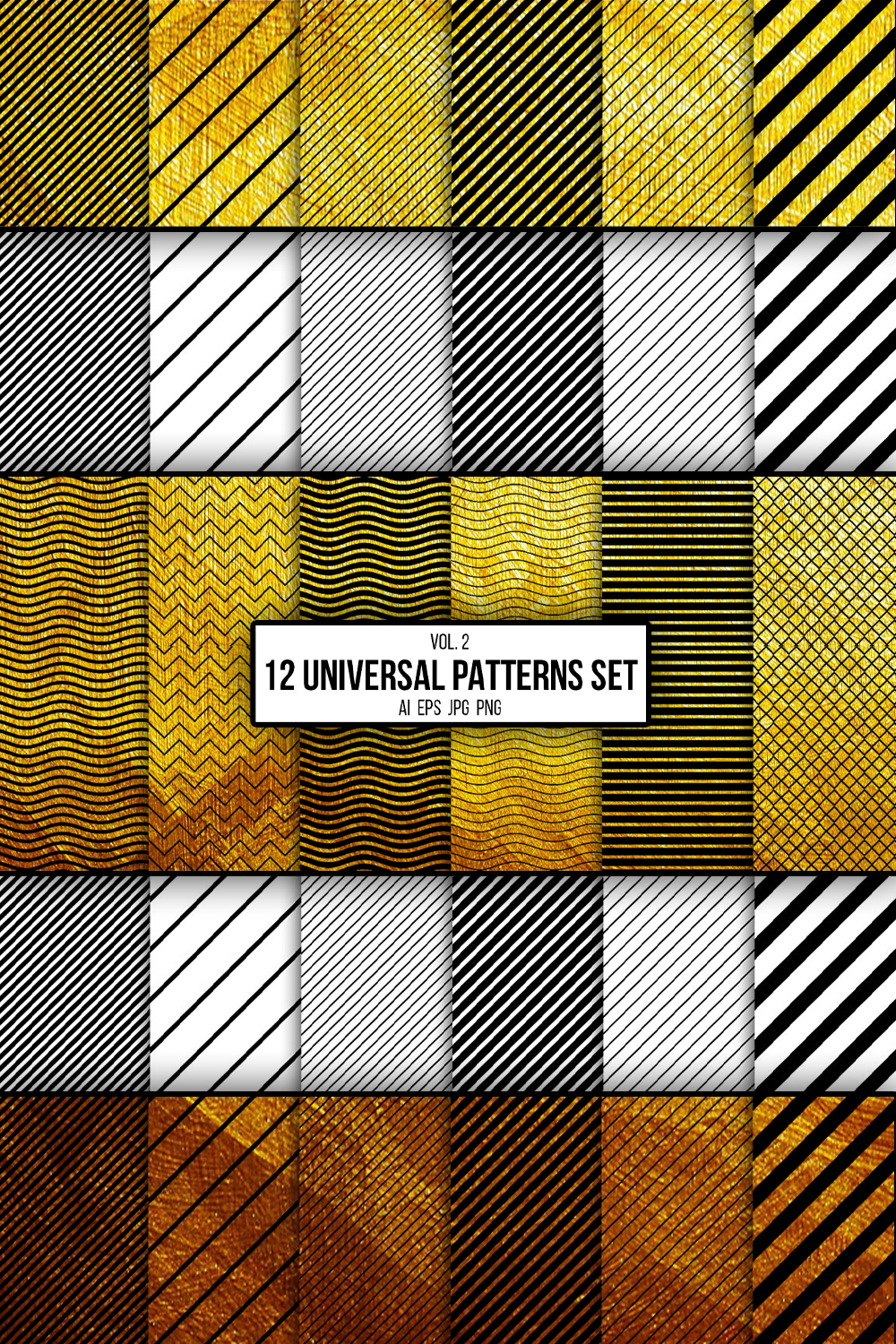 12 universal patterns set of pinterest.