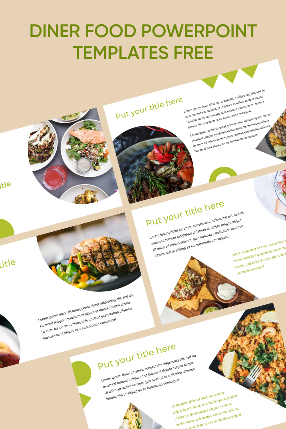 Pinterest Diner Food Powerpoint Templates Free.