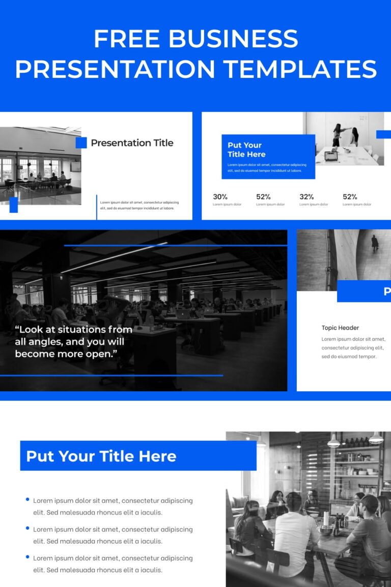 Free Business Presentation Templates – MasterBundles