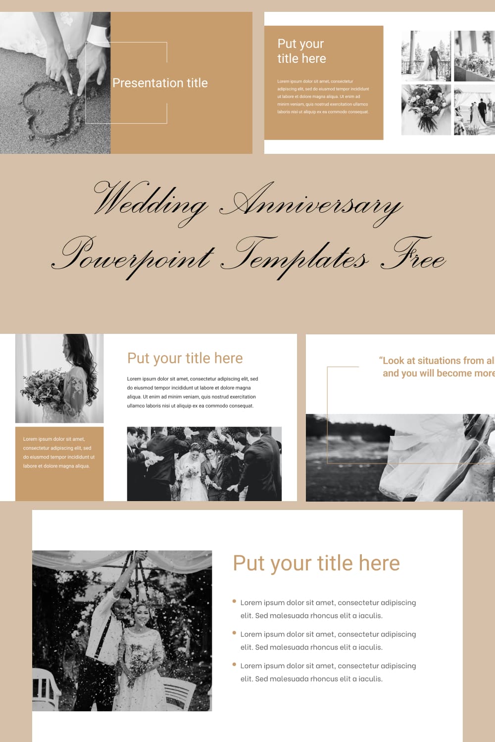 Pinterest Wedding Anniversary Powerpoint Templates Free.