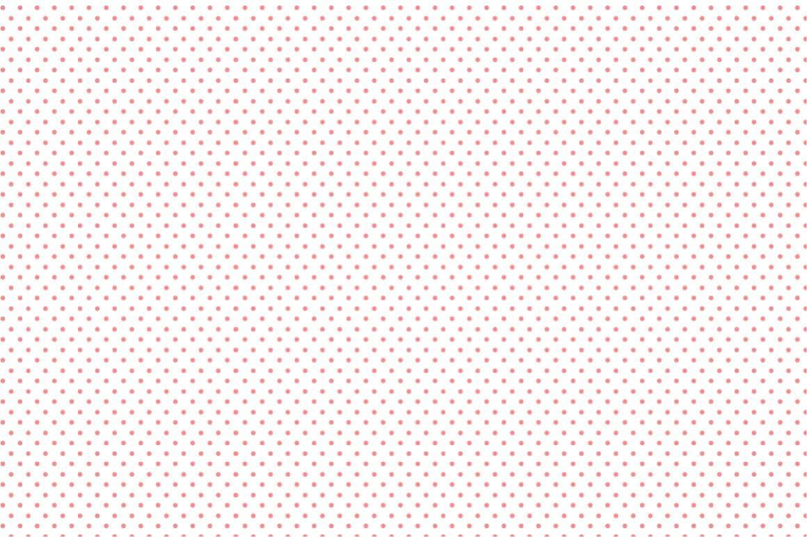 Small pattern with bold pink dots densely paved.