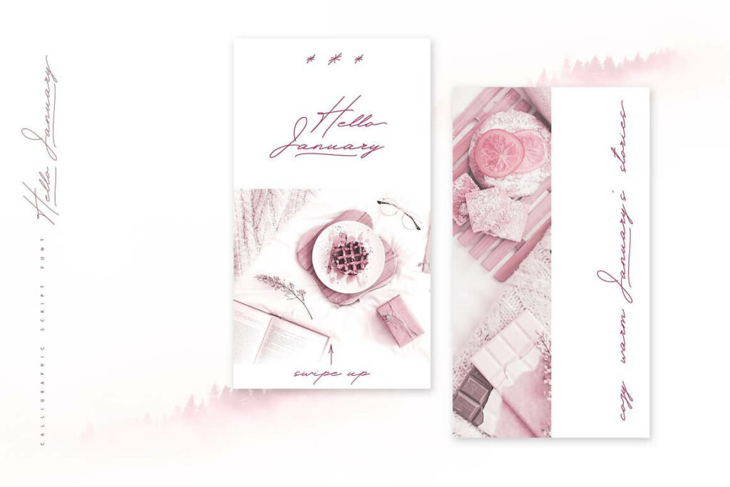 Hello January Cursive Font Cyrillic – MasterBundles