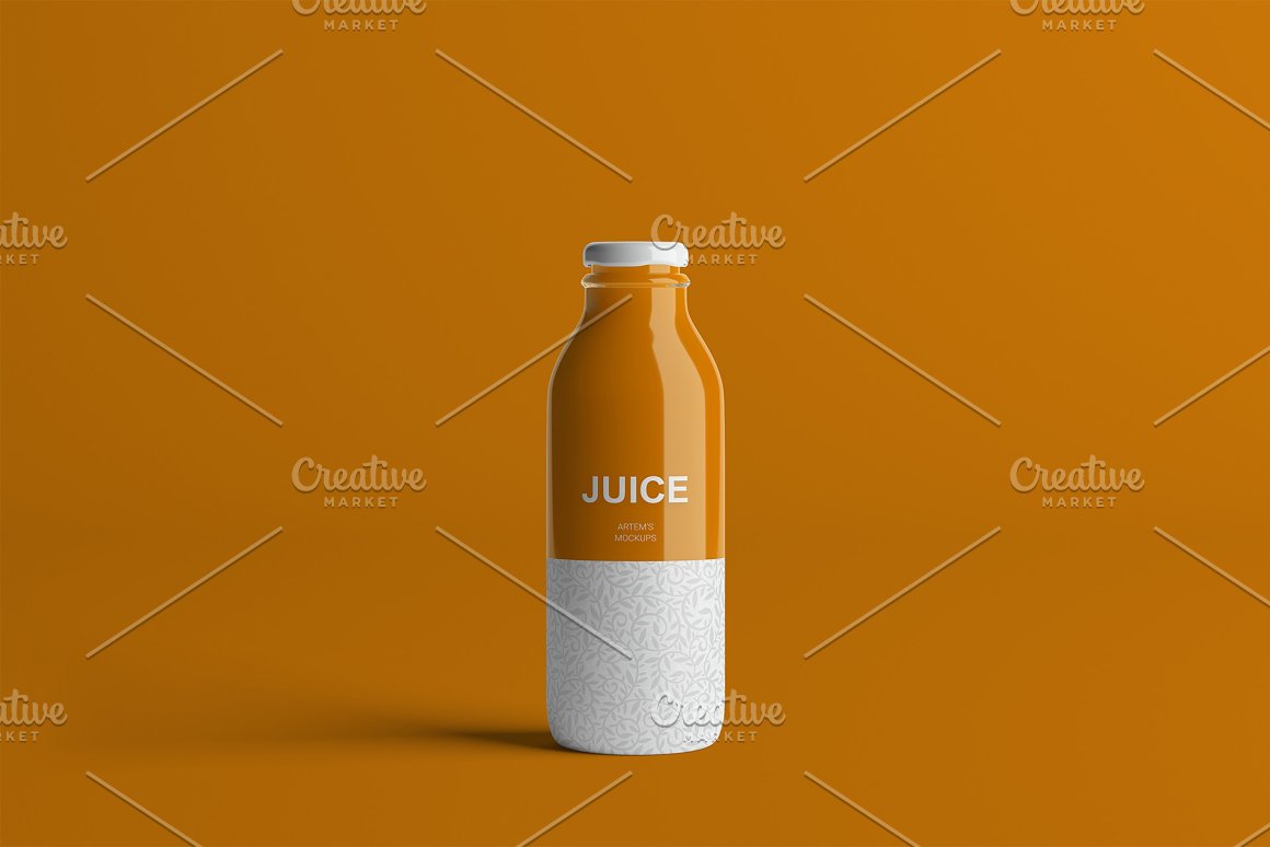 Orange print on a moro-orange background for bottles.