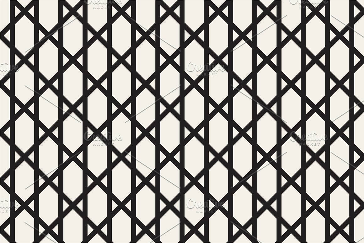 Vertical lines with rhombuses, lattice.