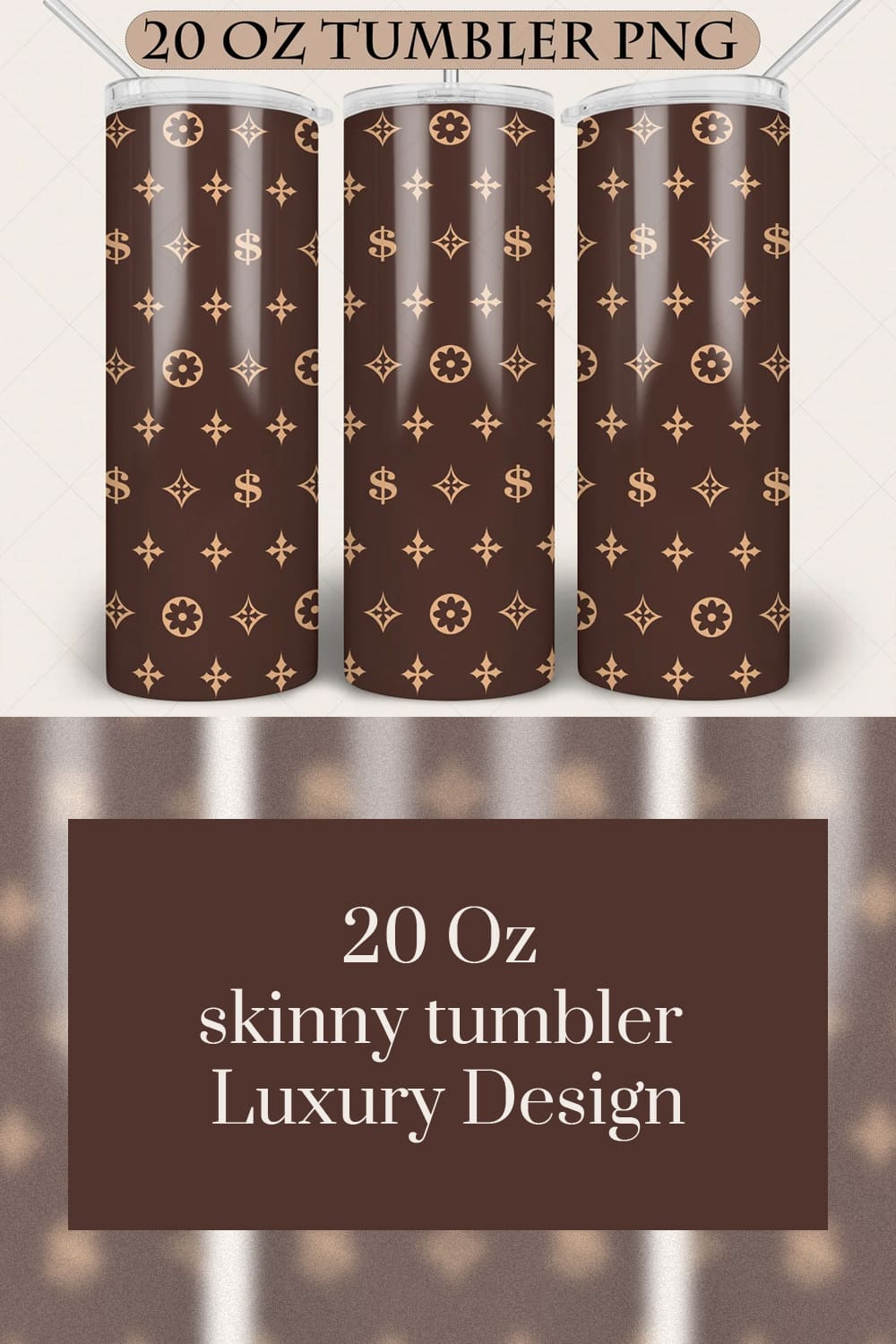 20 Oz Skinny Tumbler Luxury Design – MasterBundles