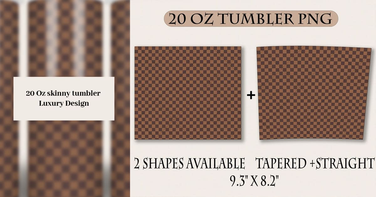 20 Oz Skinny Tumbler Fashion Design facebook image.