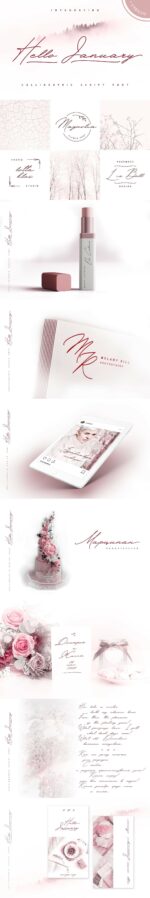 Hello January Cursive Font Cyrillic – MasterBundles