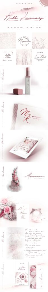 Hello January Cursive Font Cyrillic – MasterBundles