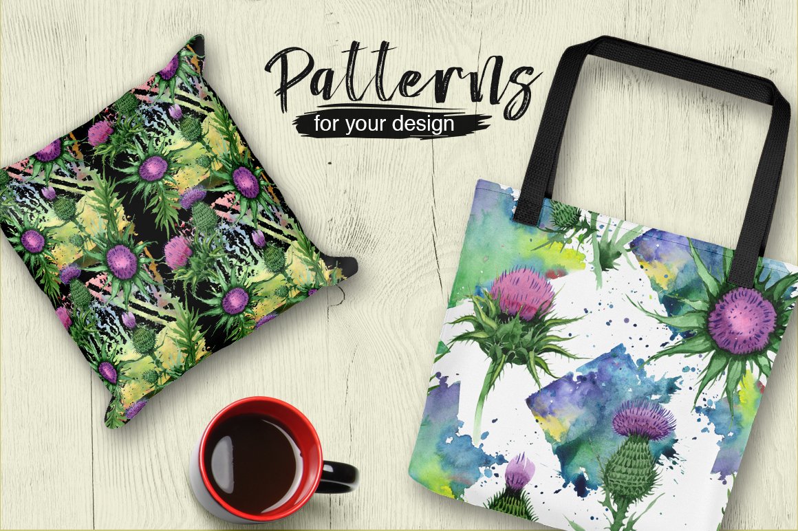 Preview the use of prints on the pillow cup and more.
