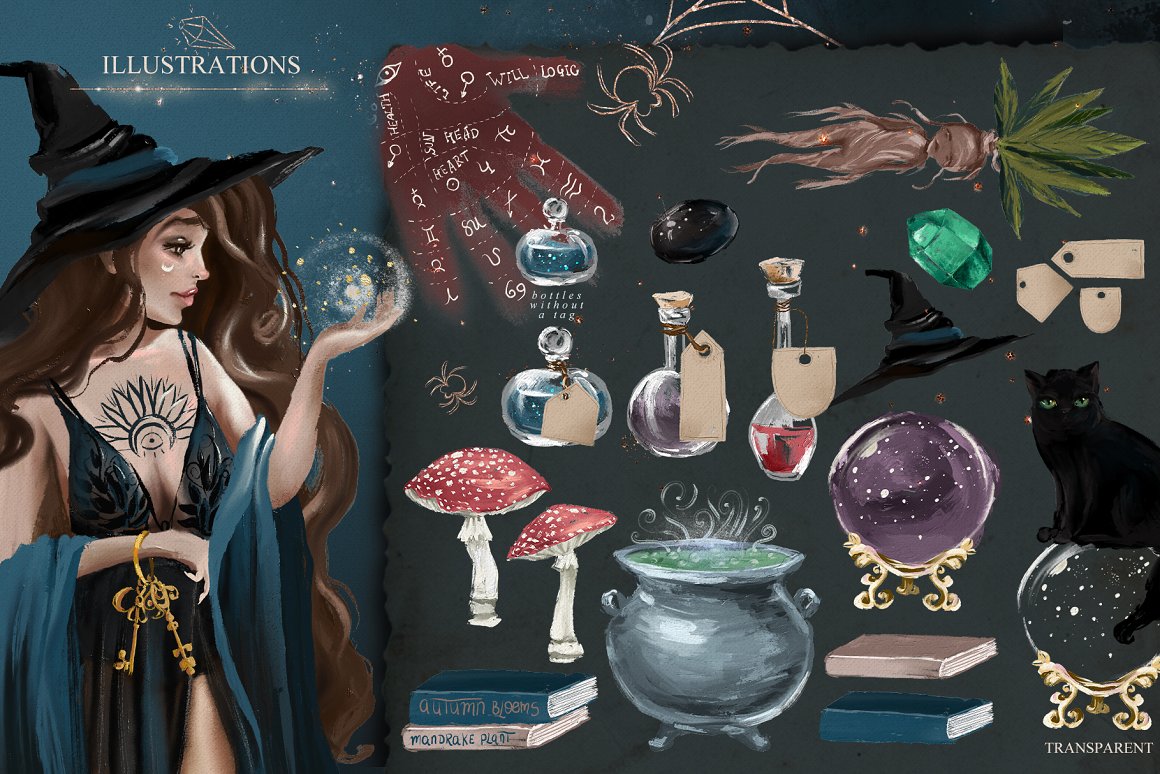 Witch potions are in the witch's arsenal.