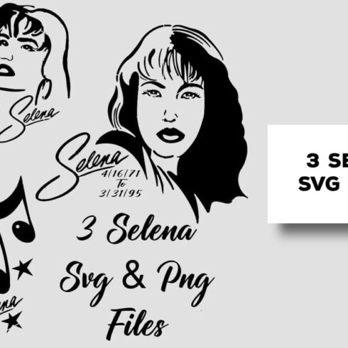 3 Selena SVG and PNG | Master Bundles