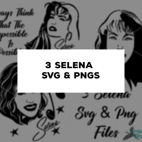 3 Selena SVG and PNG – MasterBundles