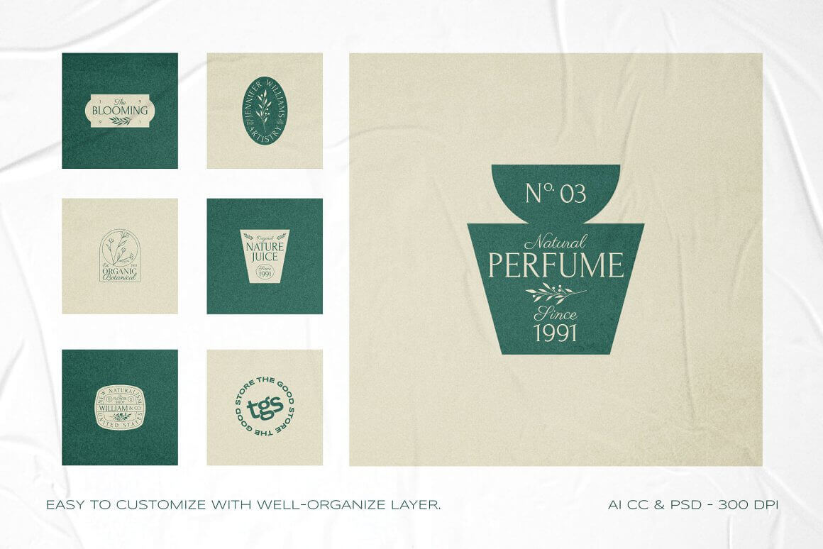 Image logo of natural perfume since 1991.