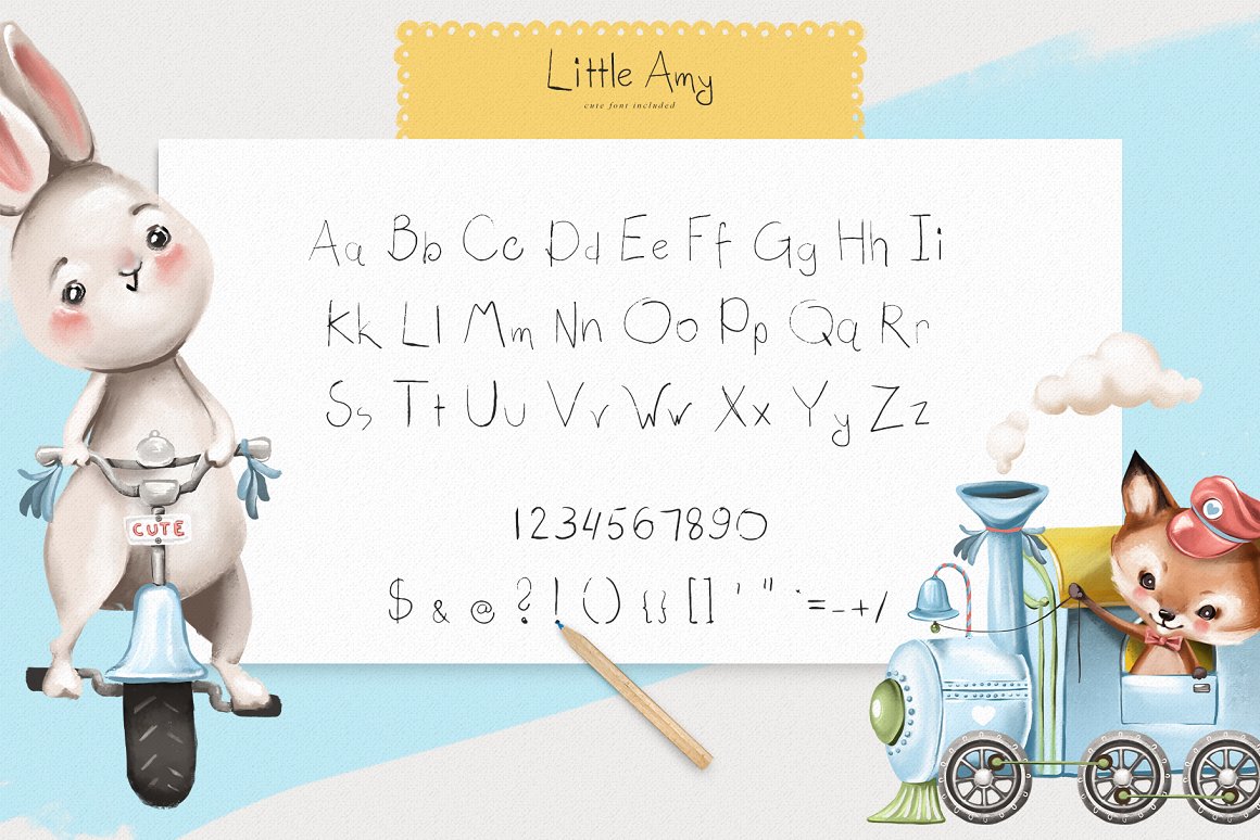 Featured animal-themed alphabet font.