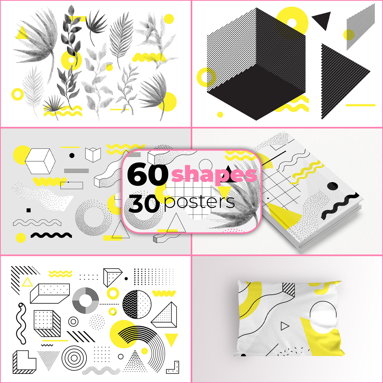 Preview images of geometric shapes for your stores.