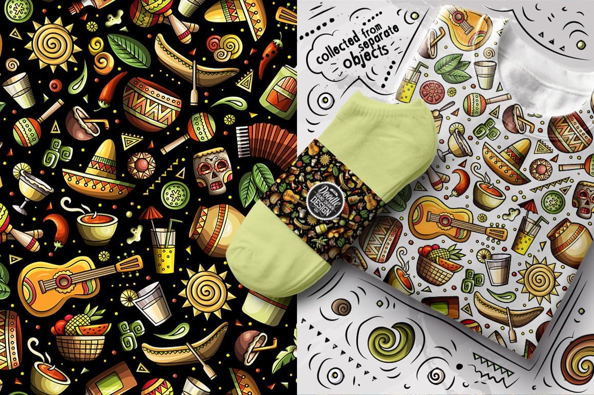 7 Latin American Seamless Patterns Preview 7.