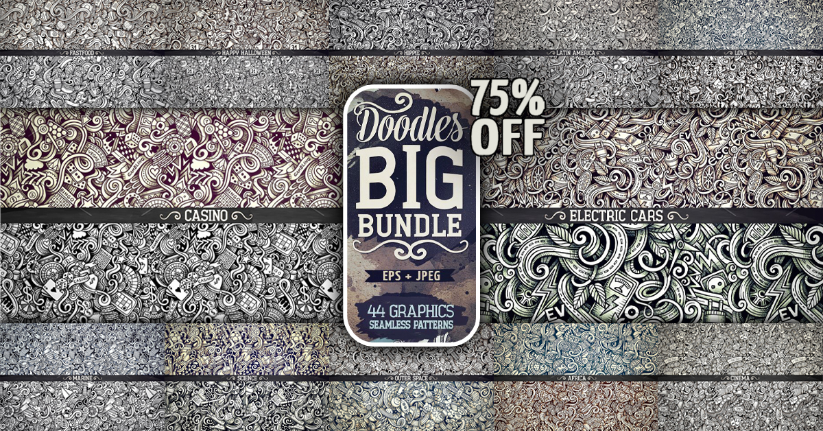 -75% Big Graphics Patterns Bundle #2 – MasterBundles