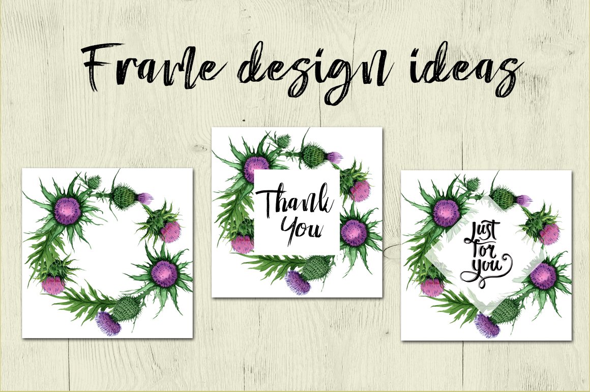 Headings with flowers on a fabric background.
