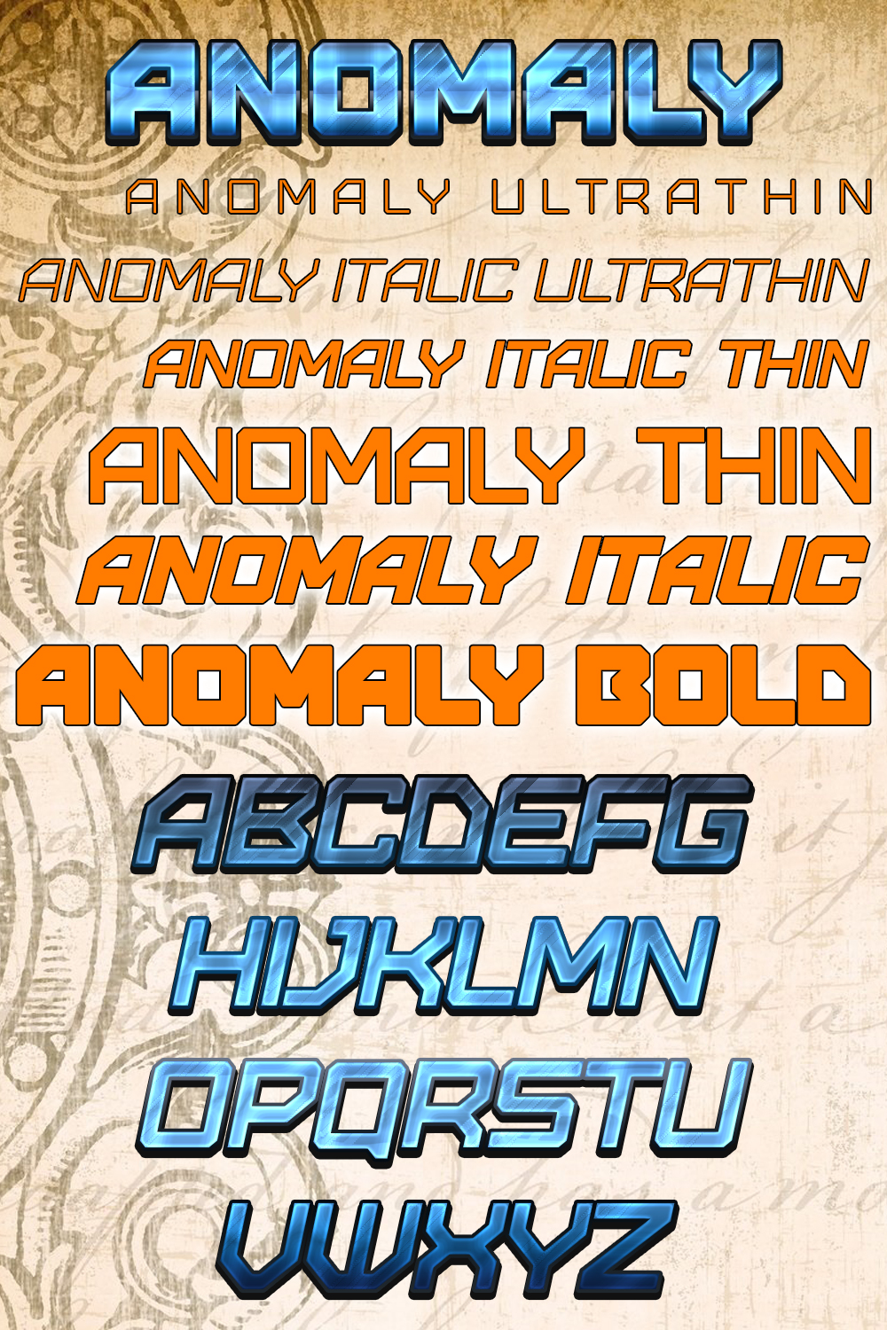 Anomaly font of pinterest.