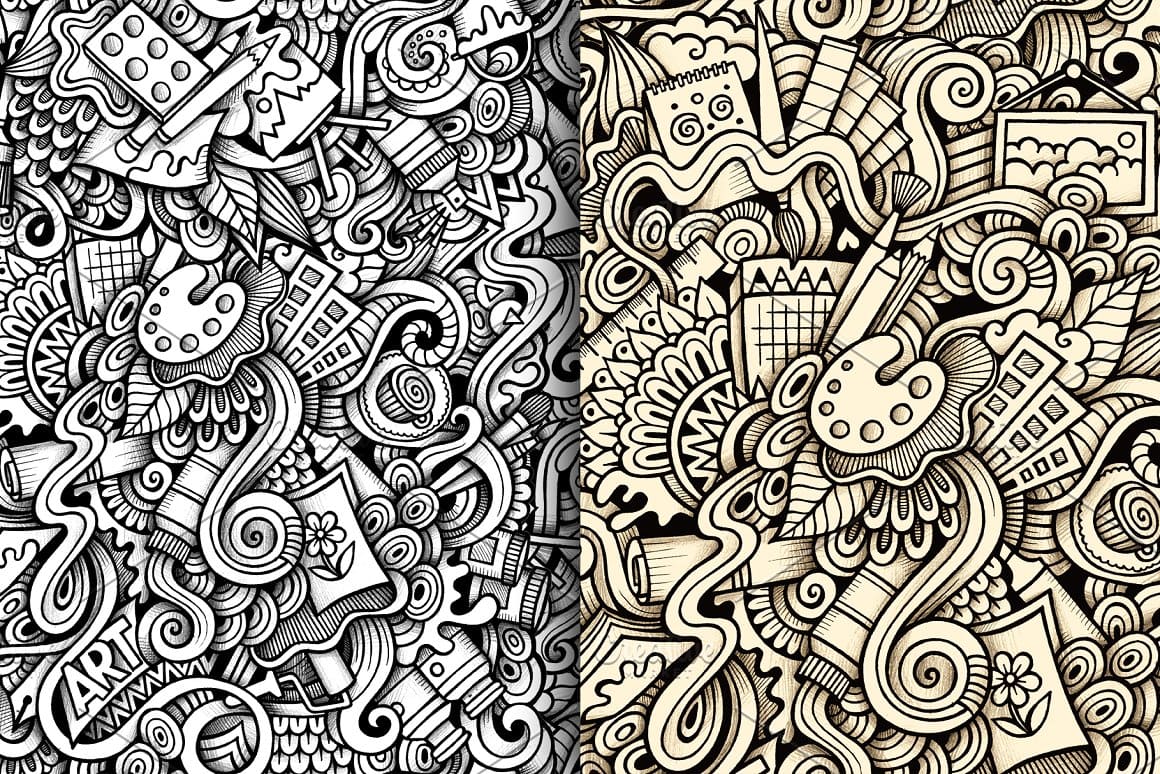 Art Graphics Doodles Patterns Preview 3.