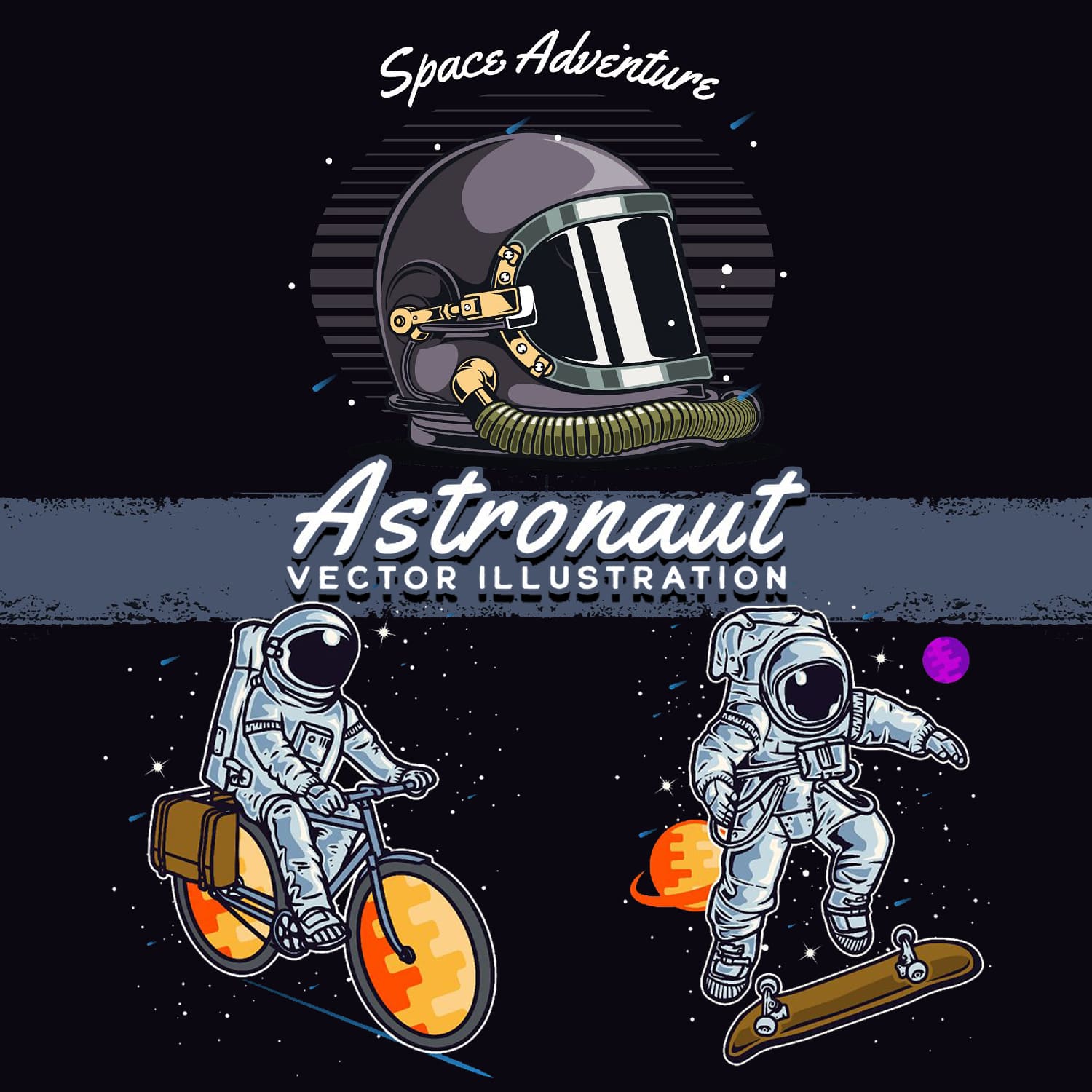 astronaut vector graphics.