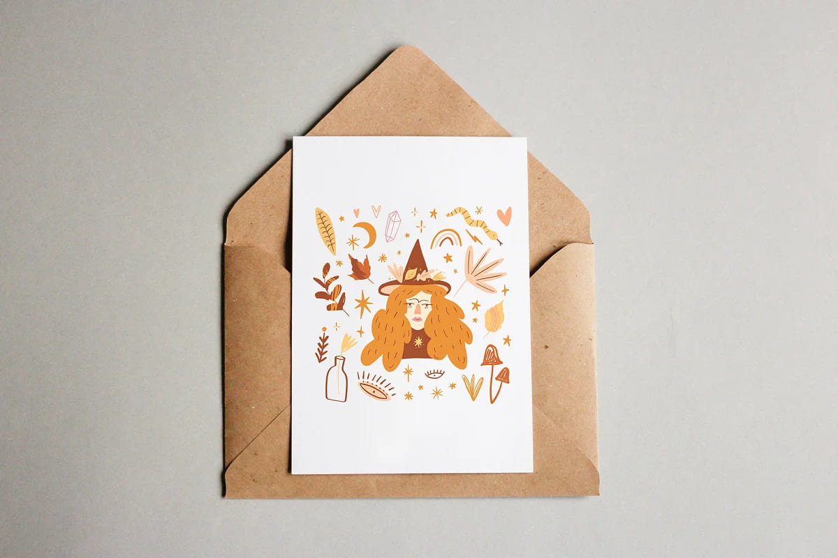 autumn witch bundle for invitations.