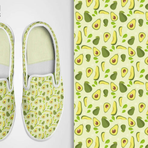 avocado seamless patterns pack.