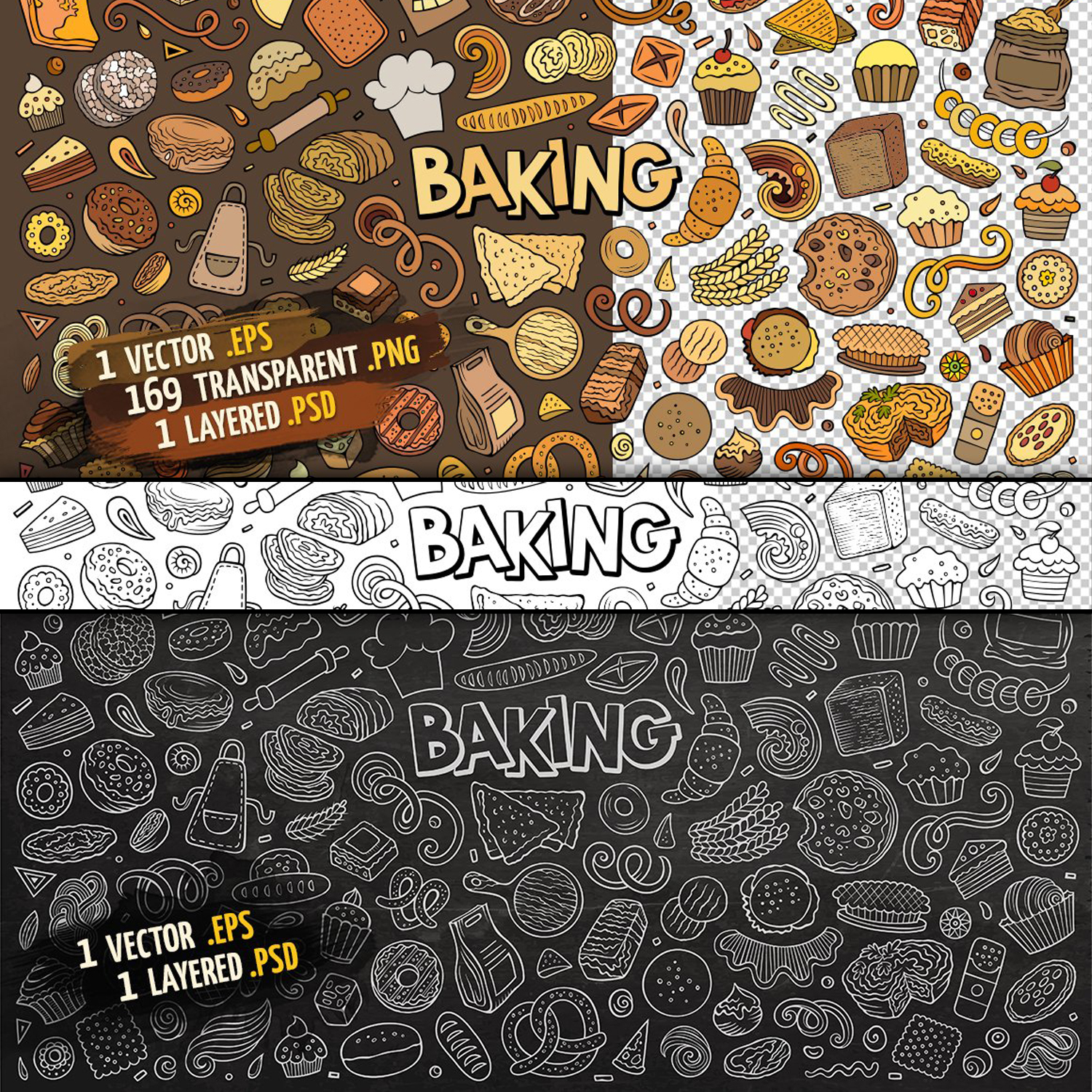 Cool objects on the topic of baking.