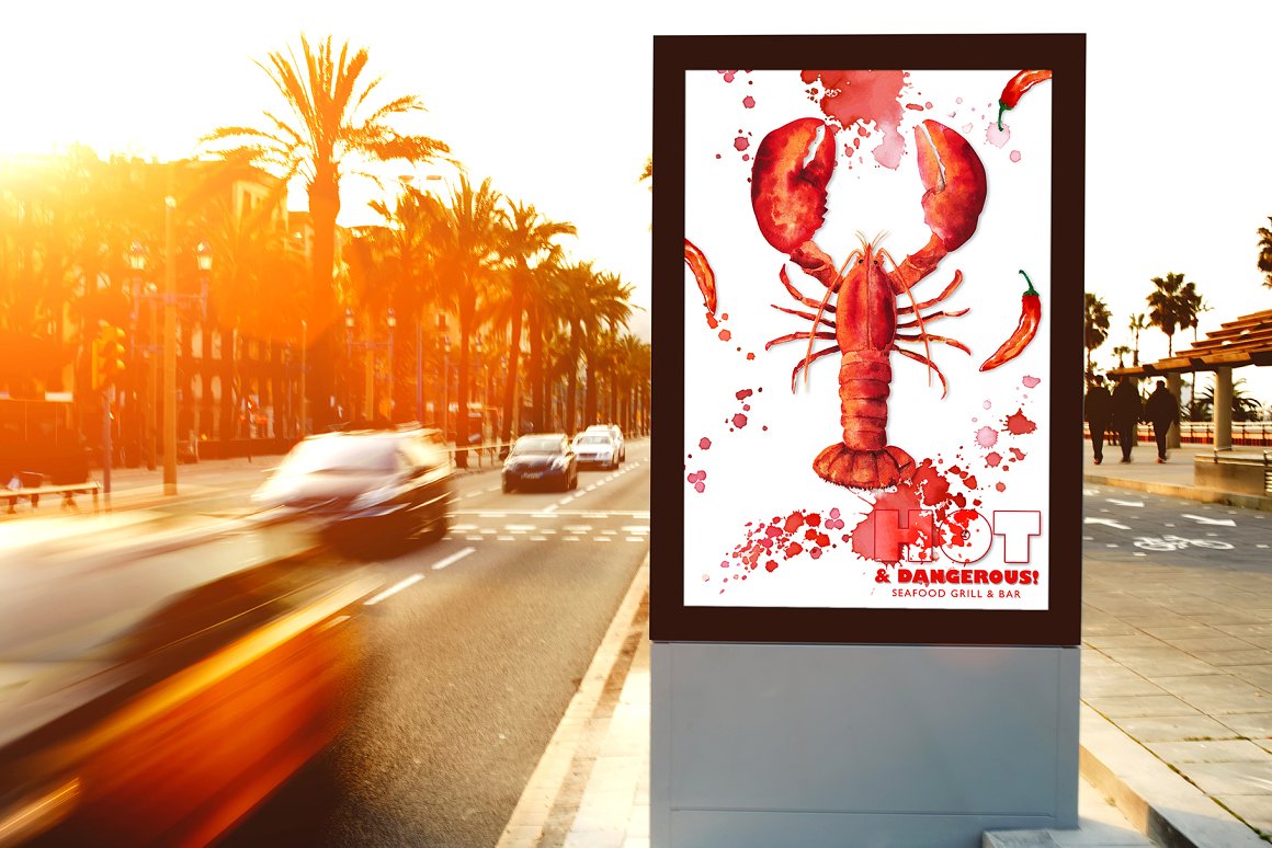 Lobster chili creativem.