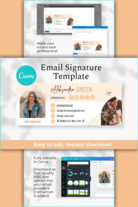 Beige Email Signature Template – MasterBundles