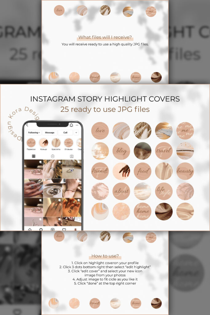 Beige Instagram Highlight Coves – MasterBundles