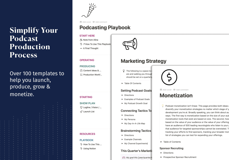 Podcasting Playbook, Marketing Strategy and Monetization of Ultimate Scrum.