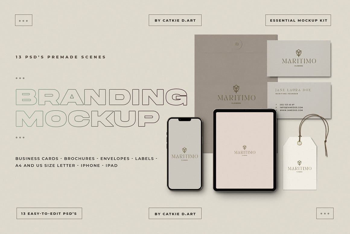 Branding Mockup Kit Preview 1.