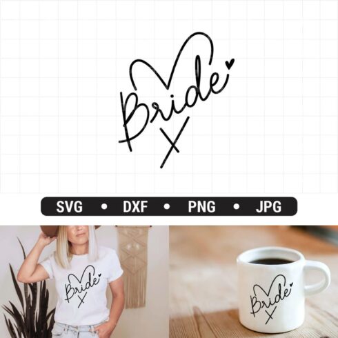 Bride SVG Bridal Party Shirt PNG cover image.