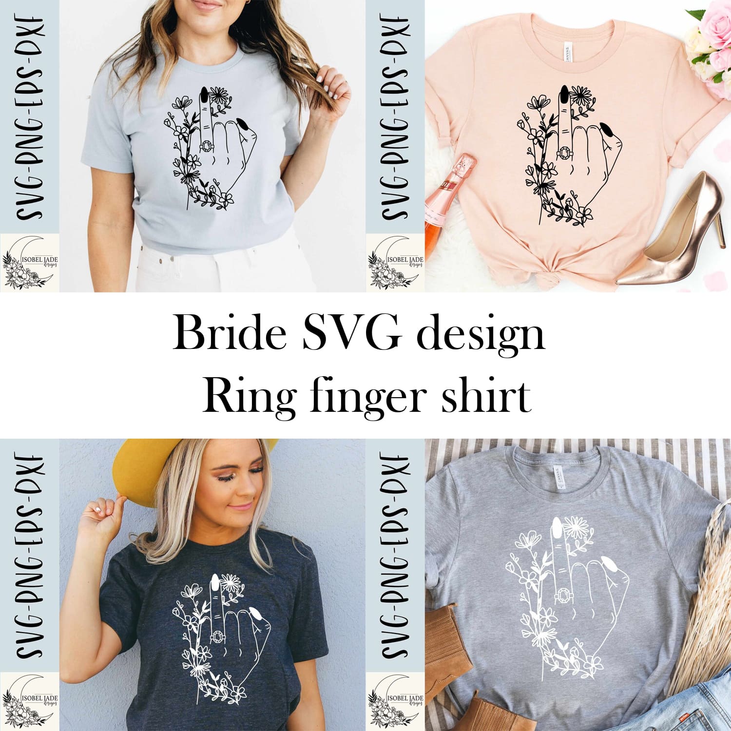 Bride SVG Design - Ring Finger Shirt cover image.