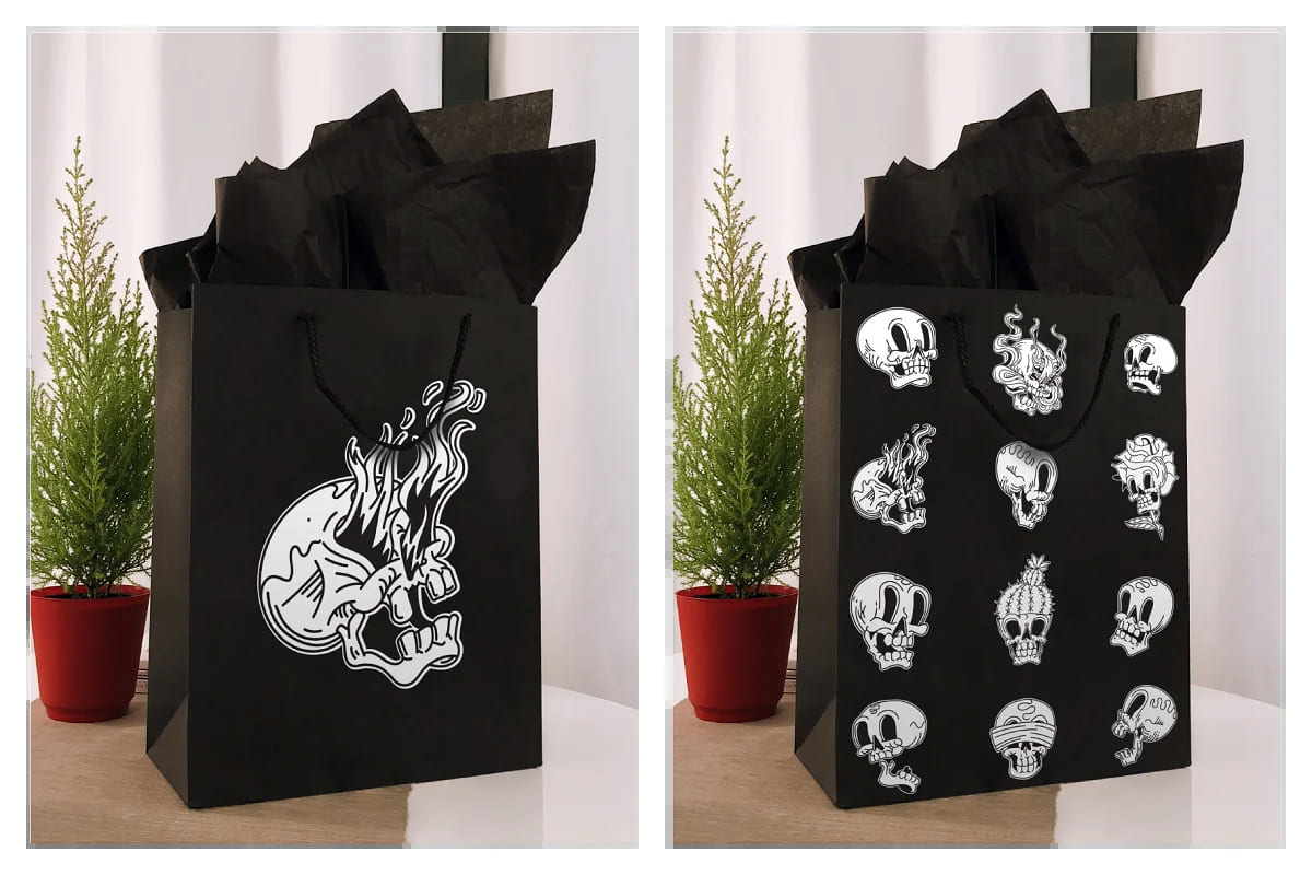 cartoon skulls graphics.