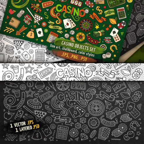 Interesting objects on the theme of the casino.