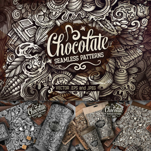 Chocolate Graphics Doodle Patterns 1500 1500 1.
