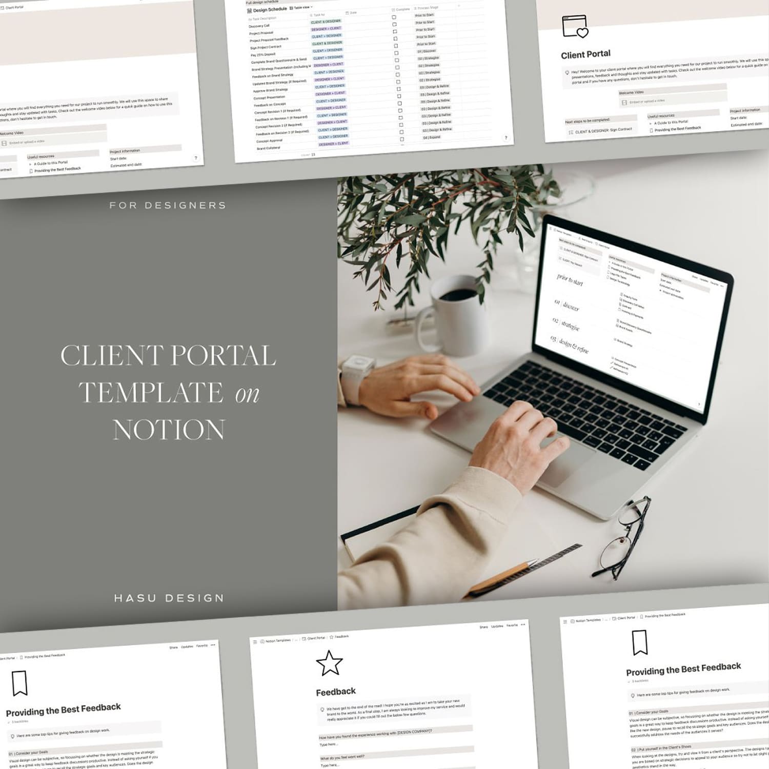 Client Portal Template on Notion MasterBundles