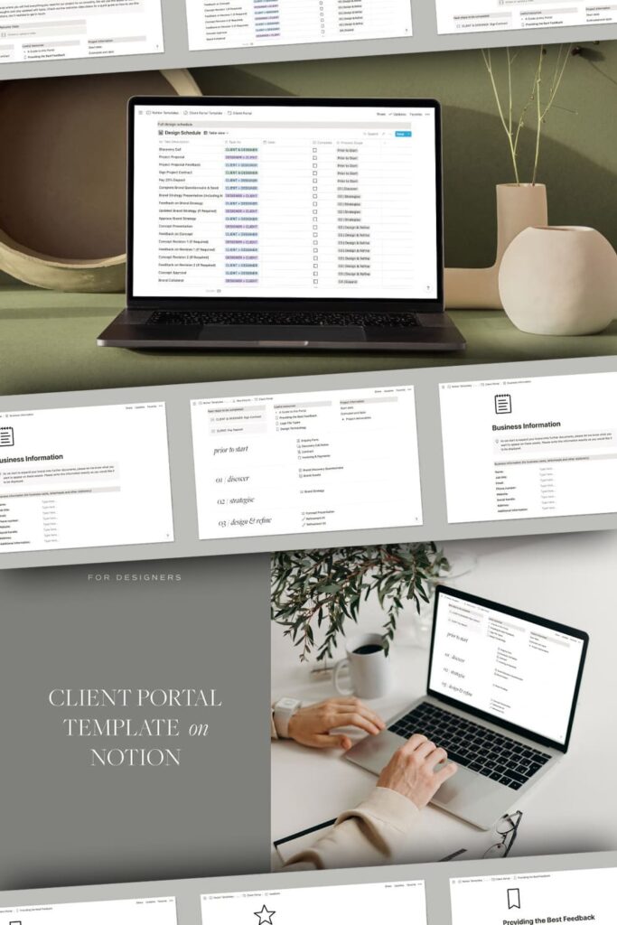 Client Portal Template on Notion – MasterBundles