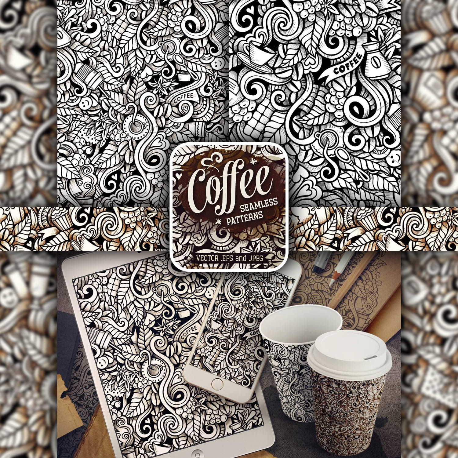 Coffee Graphics Patterns 1500 1500 1.