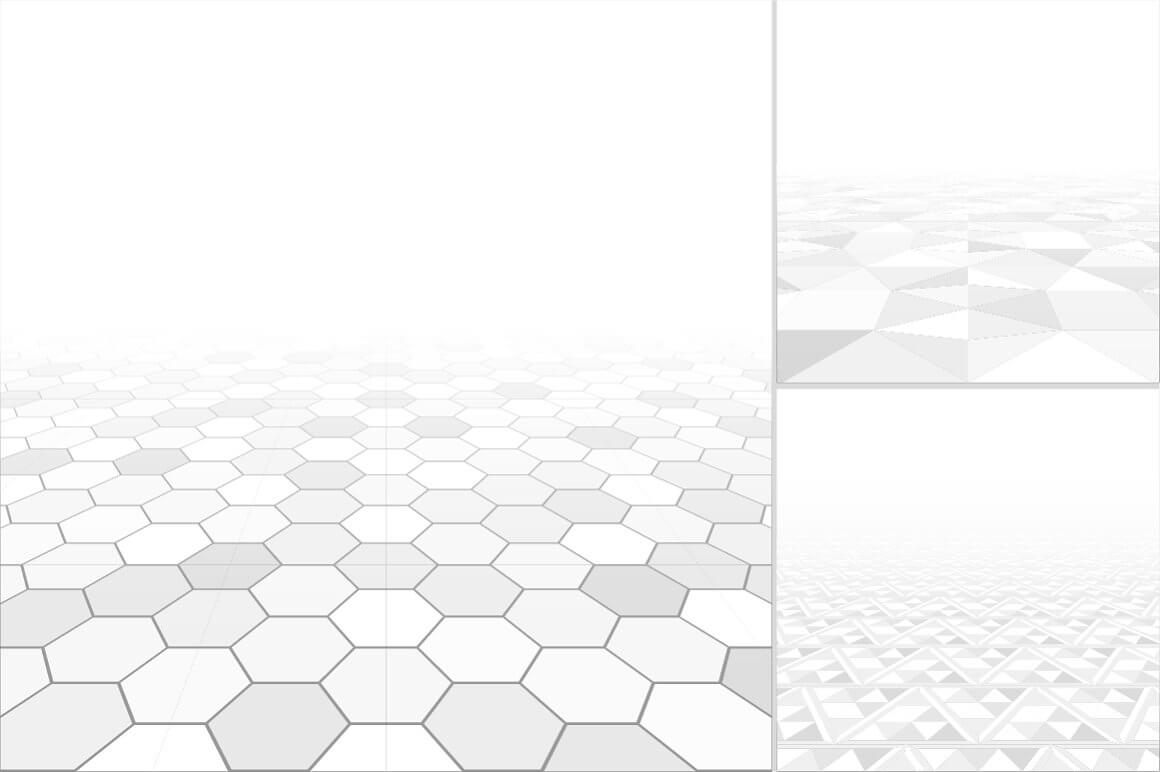 Abstract light gray background from hexagons.