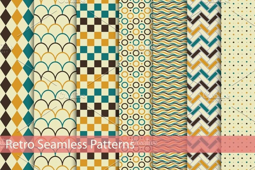 Seamless Retro Patterns – MasterBundles