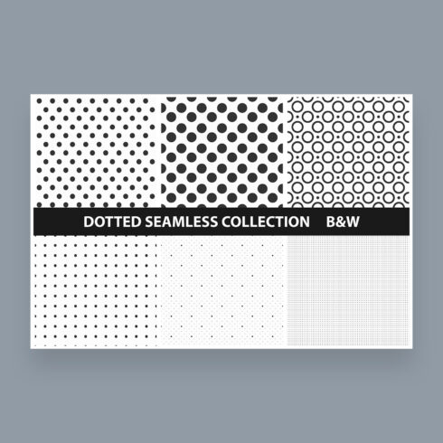collection of seamless dotted patterns cover image.