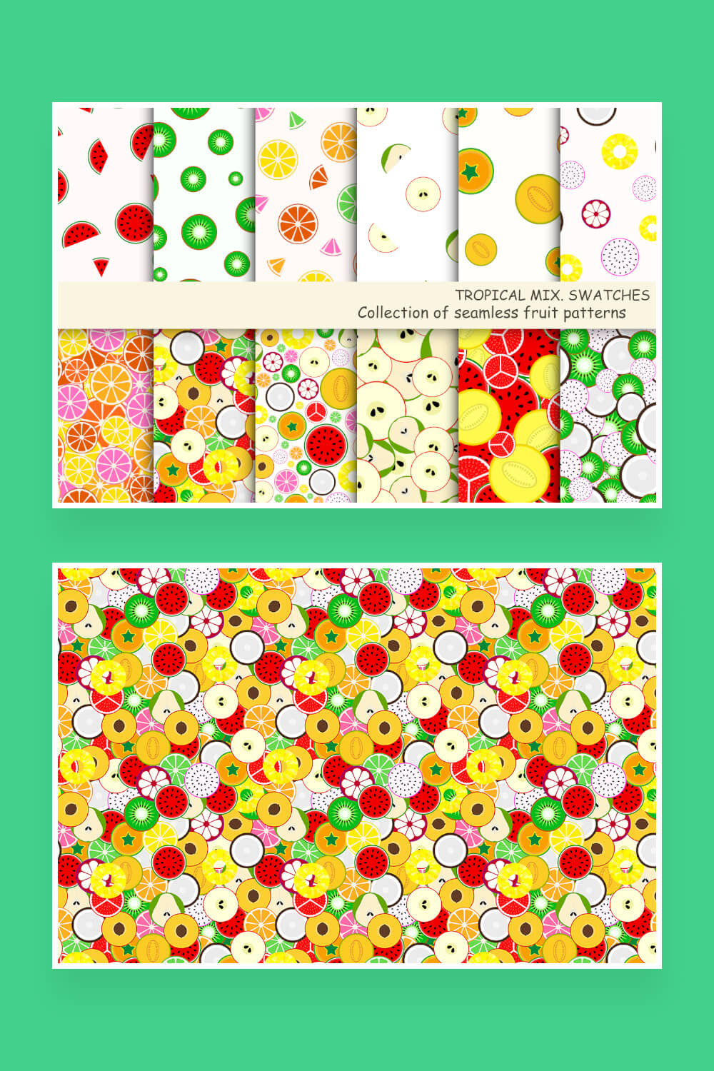 collection of seamless fruit patterns swatches pinterest image