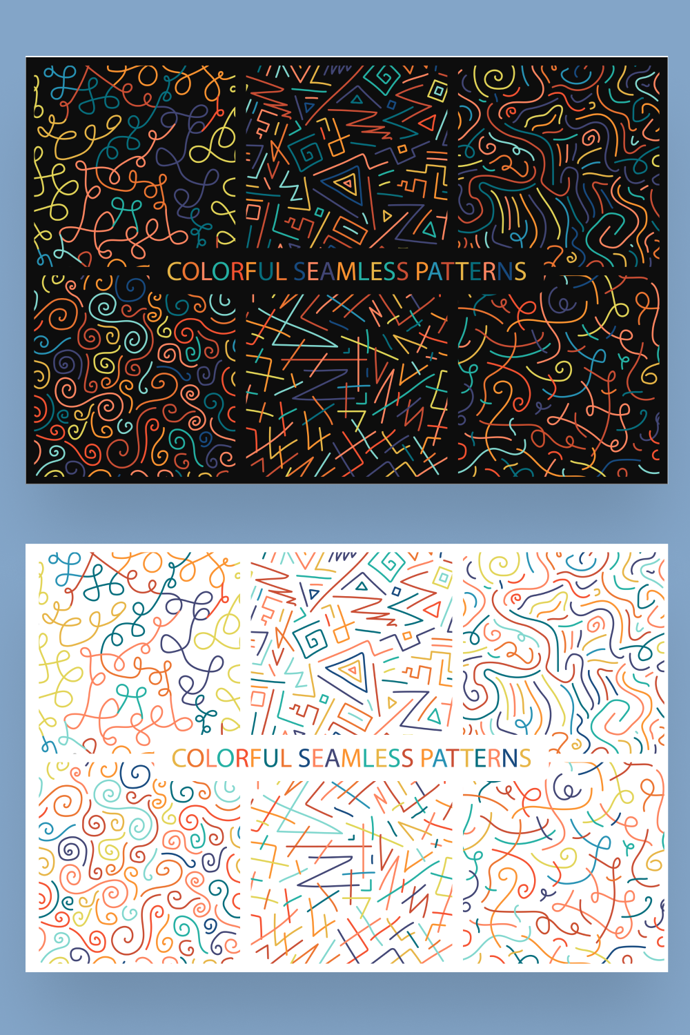 colorful drawing seamless patterns pinterest