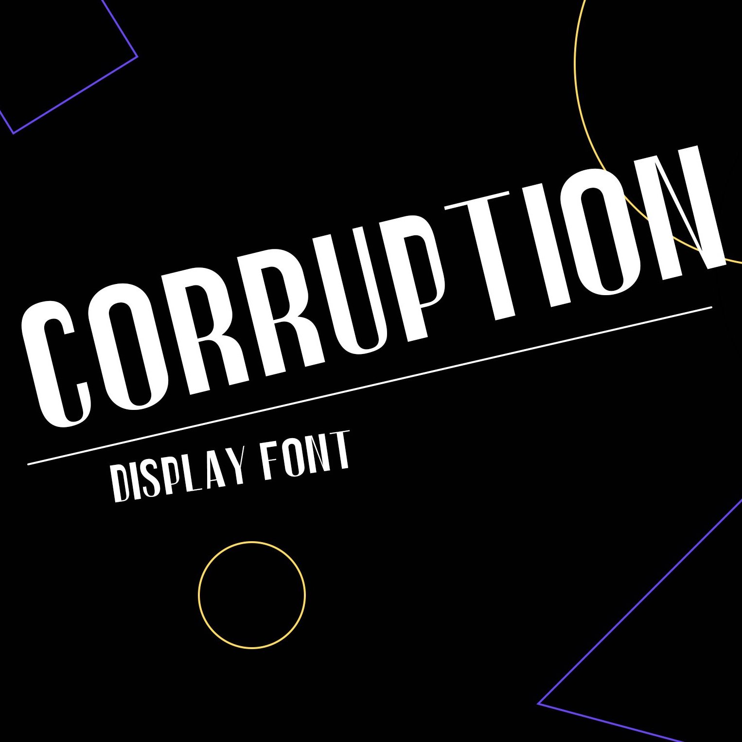 corruption font image.